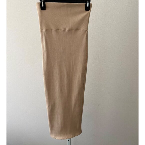 NWT Pencil Skirt Medium BodyCon High Waist Ribbed Clean Girl Old Money Romantic - Picture 9 of 13
